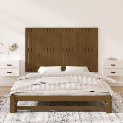 Wall Headboard Honey Brown 147x3x90 cm Solid Wood Pine