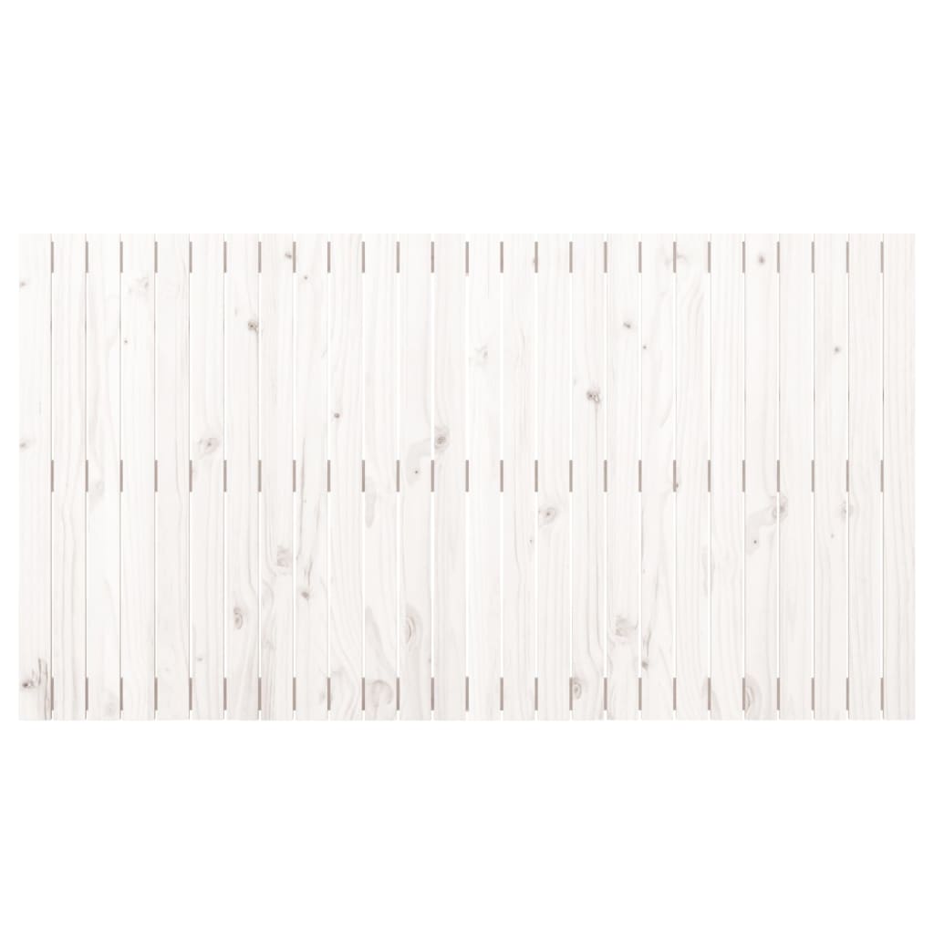 Wall Headboard White 166x3x90 cm Solid Wood Pine