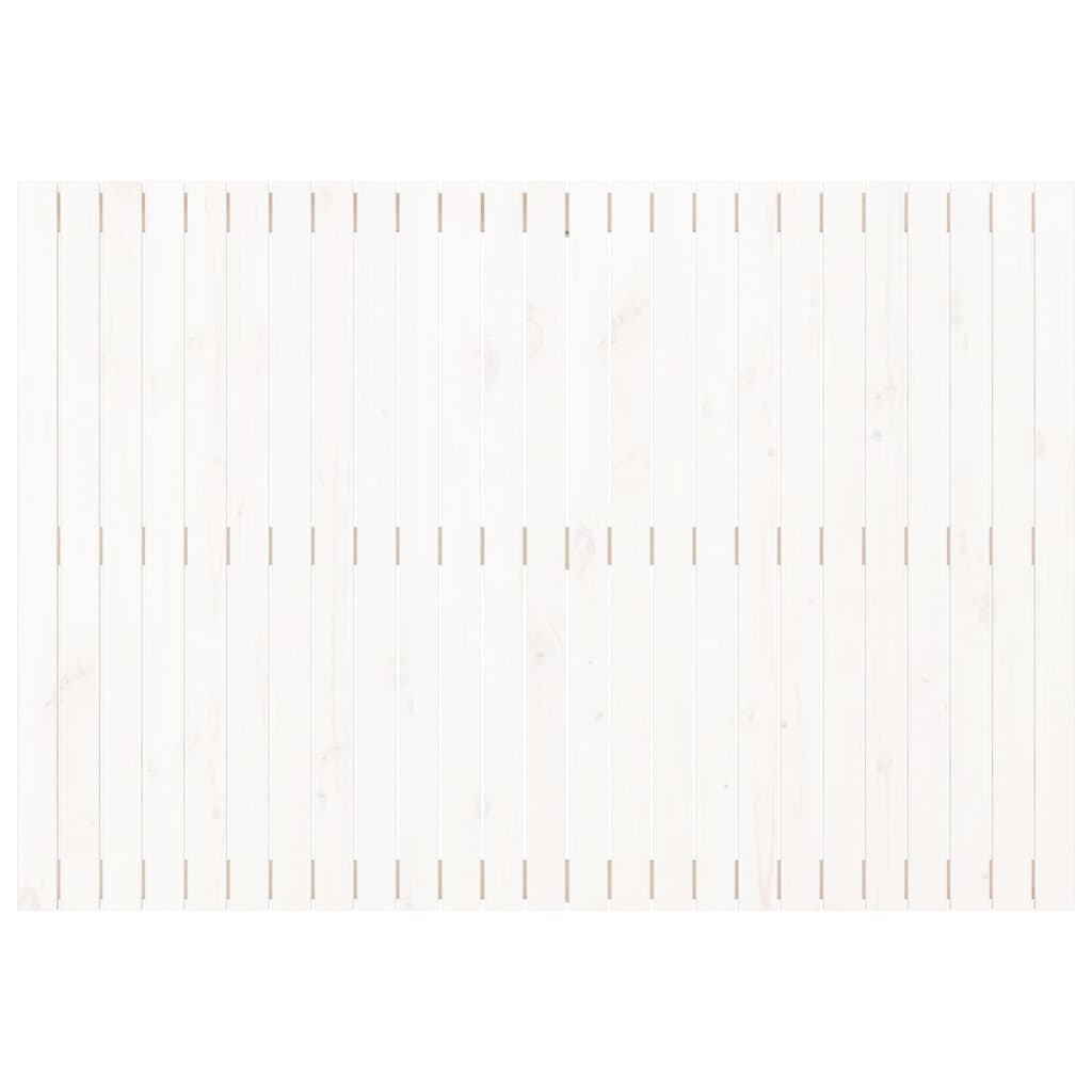 Wall Headboard White 159.5x3x110 cm Solid Wood Pine