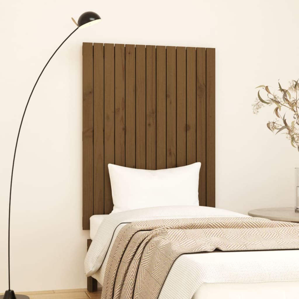 Wall Headboard Honey Brown 82.5x3x110 cm Solid Wood Pine