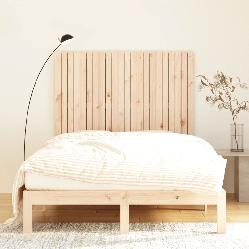 Wall Headboard 140x3x110 cm Solid Wood Pine