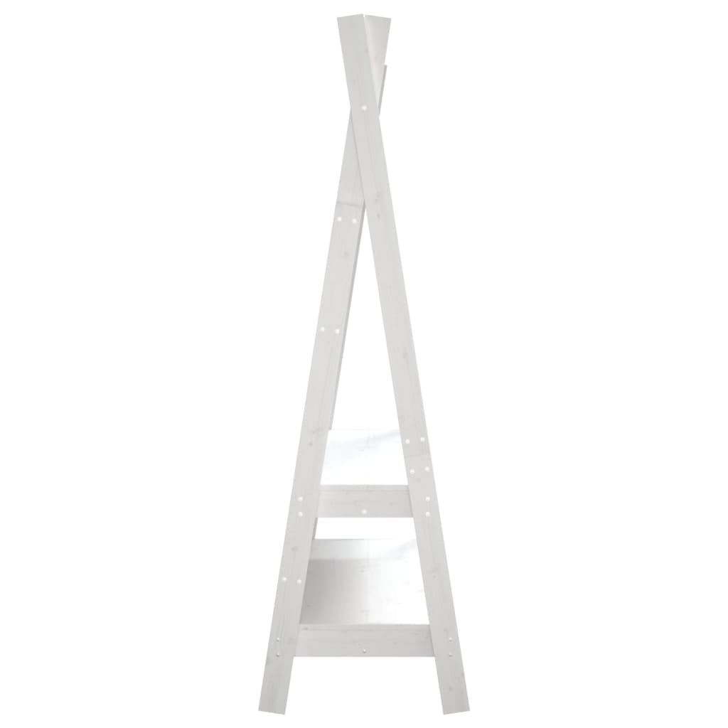 Clothes Rack White 100x45.5x150 cm Solid Wood Pine