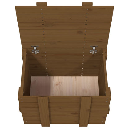 Storage Box Honey Brown 58x40.5x42 cm Solid Wood Pine