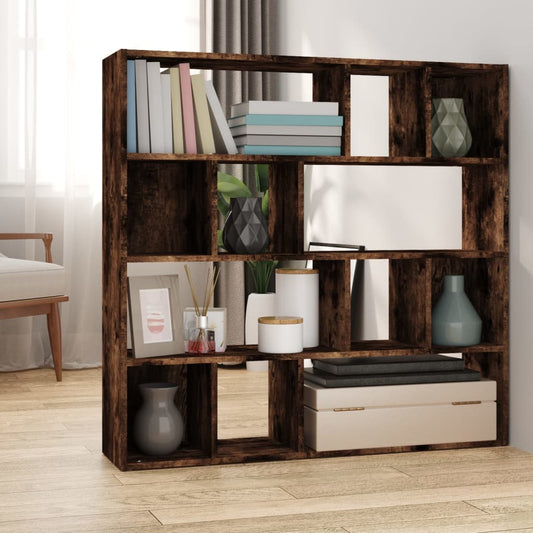 Book Cabinet/Room Divider Smoked Oak 105x24x102 cm