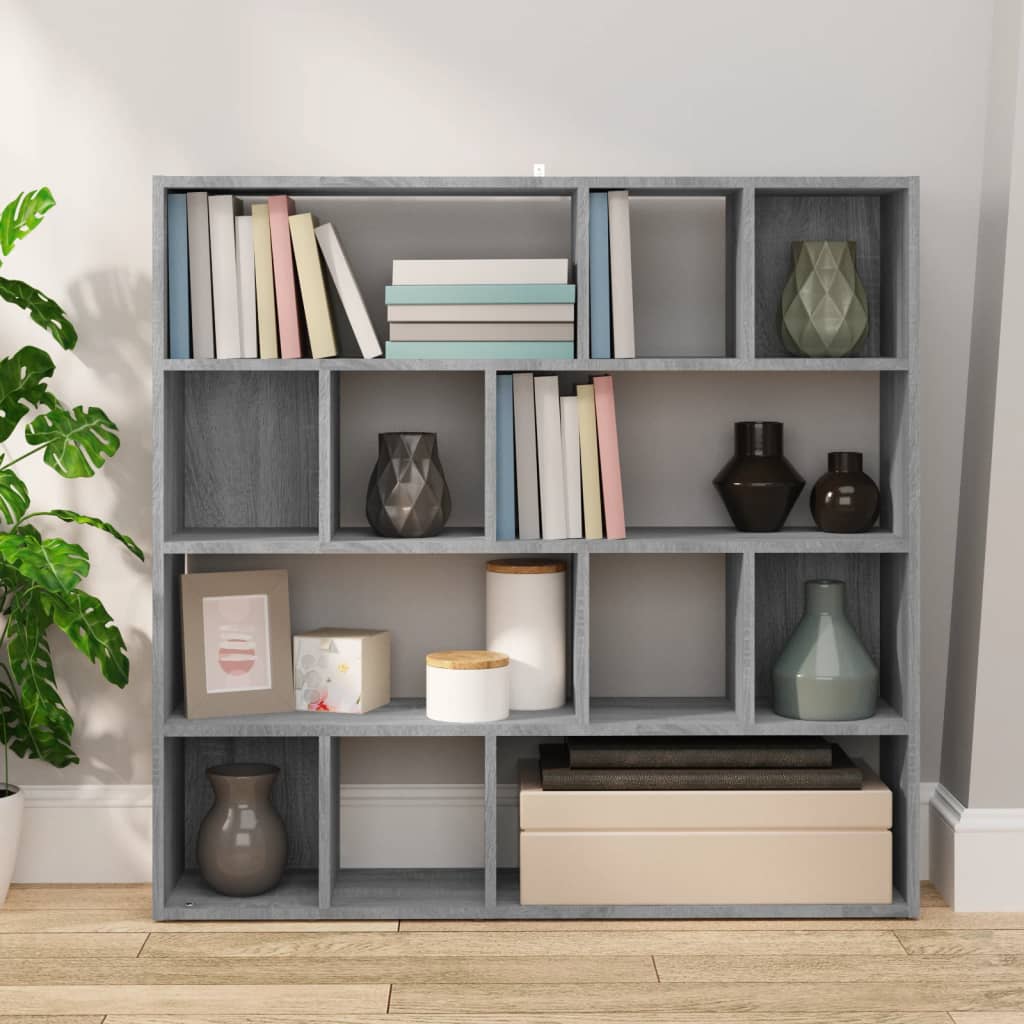 Book Cabinet/Room Divider Grey Sonoma 105x24x102 cm