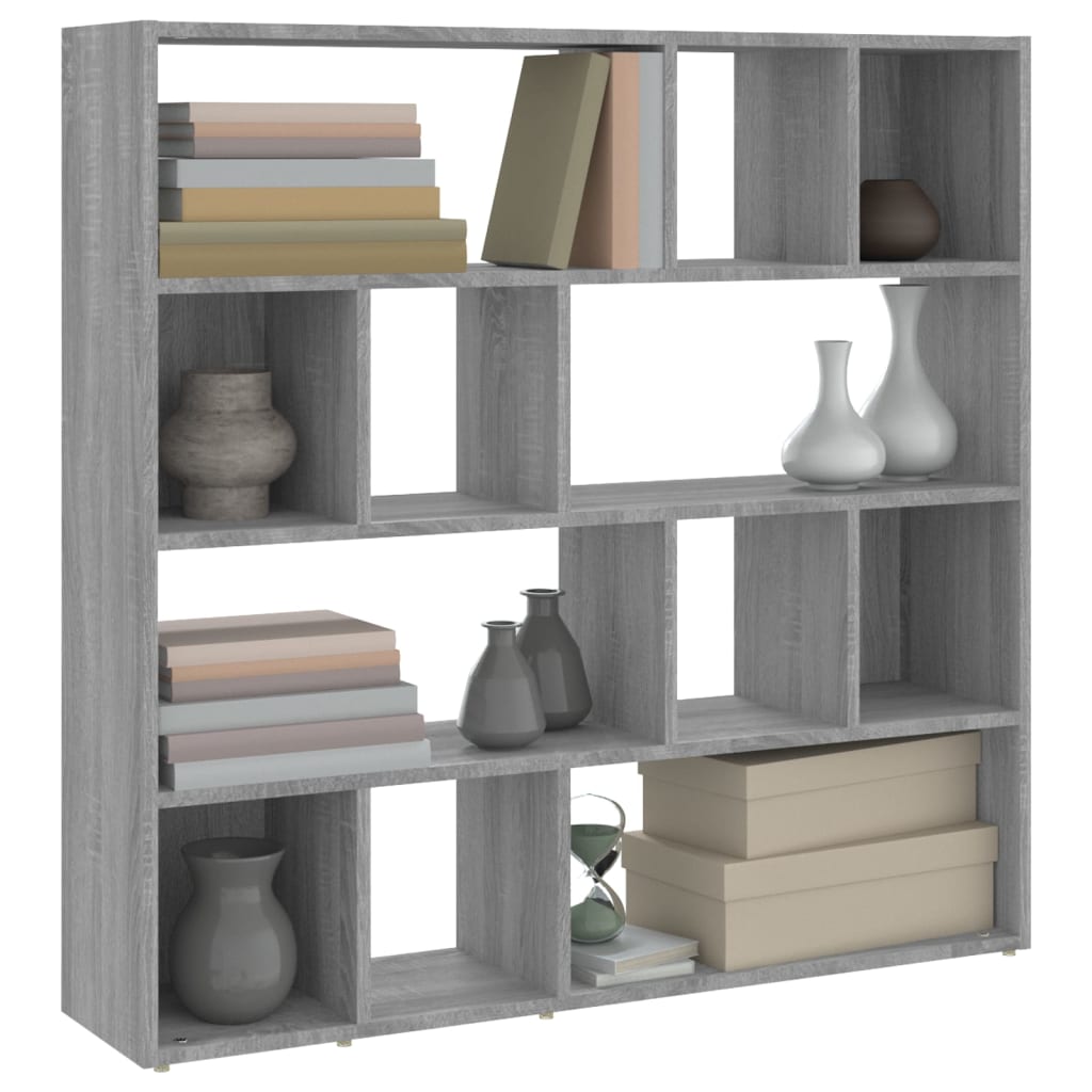 Book Cabinet/Room Divider Grey Sonoma 105x24x102 cm