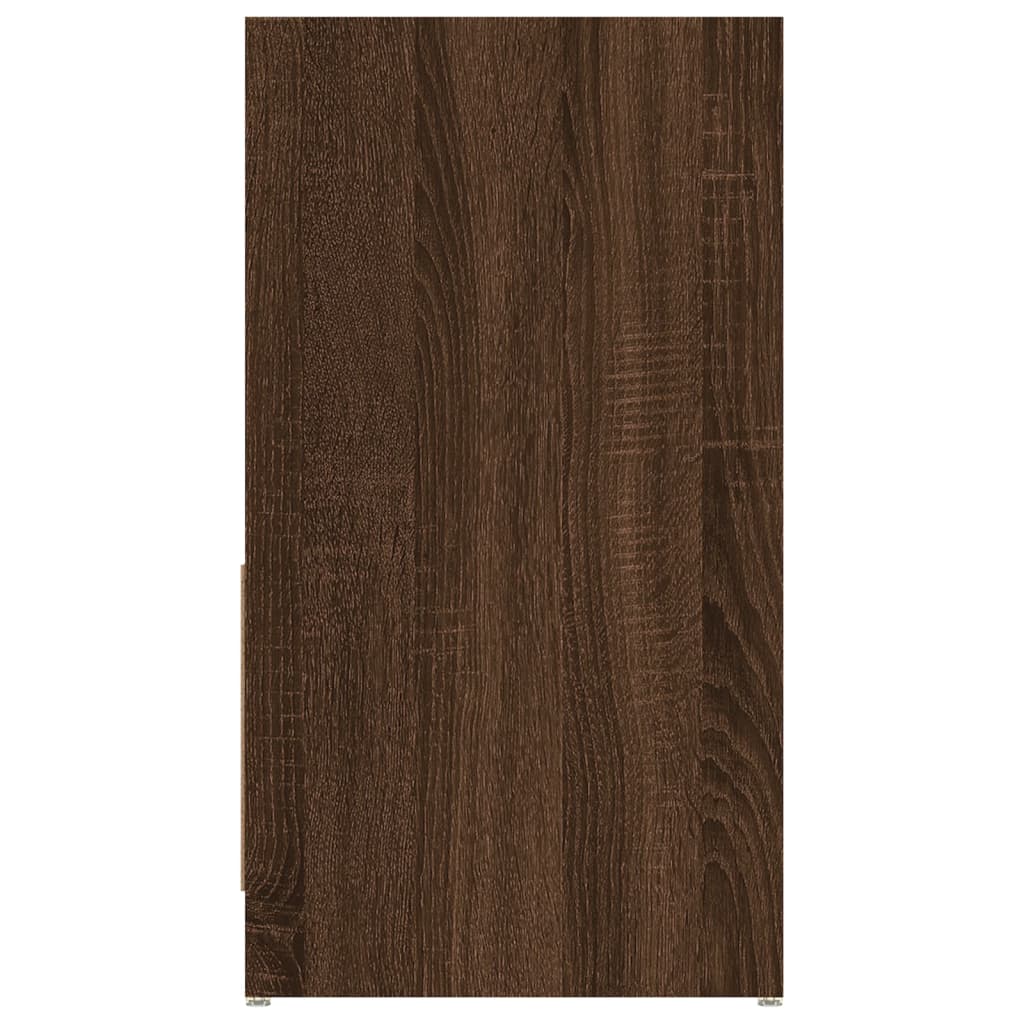 Bathroom Cabinet Brown Oak 60x33x61 cm Engineered Wood