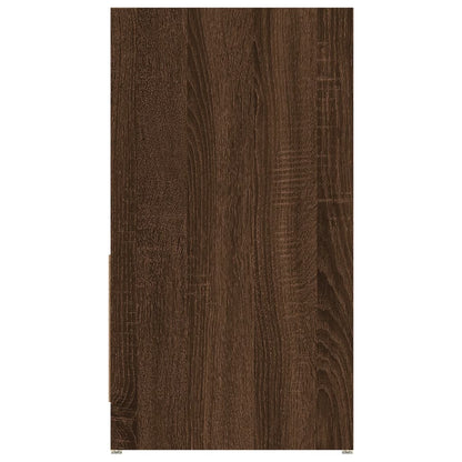 Bathroom Cabinet Brown Oak 60x33x61 cm Engineered Wood