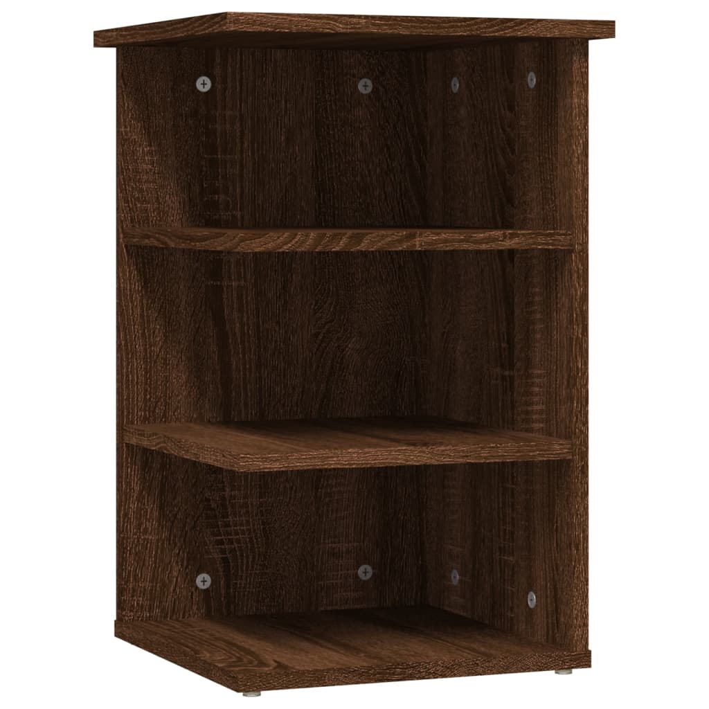 Side Cabinet Brown Oak 35x35x55 cm Engineered Wood