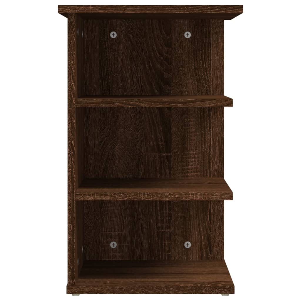 Side Cabinet Brown Oak 35x35x55 cm Engineered Wood