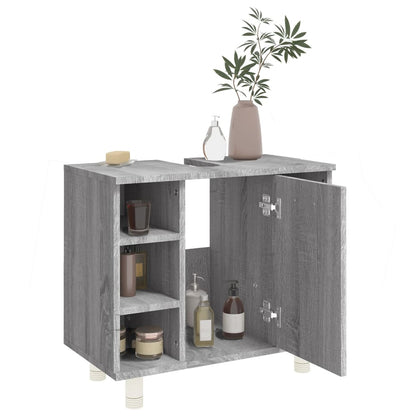 Bathroom Cabinet Grey Sonoma 60x32x53.5 cm Engineered Wood