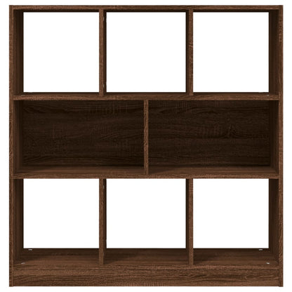 Book Cabinet Brown Oak 97.5x29.5x100 cm Engineered Wood