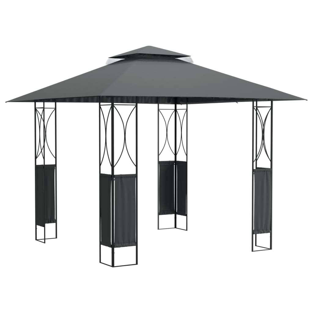 Gazebo with Roof Anthracite 300x300x270 cm Steel