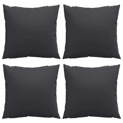 Sofa Cushions 4 pcs Black 40x40 cm Fabric