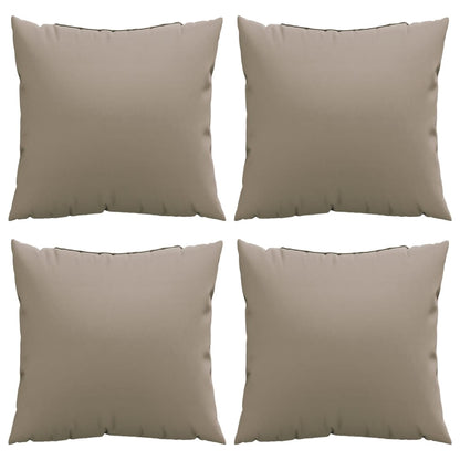 Sofa Cushions 4 pcs Taupe 40x40 cm Fabric