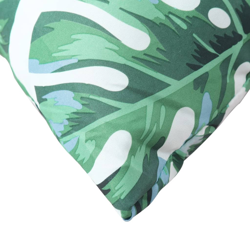 Sofa Cushions 4 pcs Leaf Pattern 40x40 cm Fabric