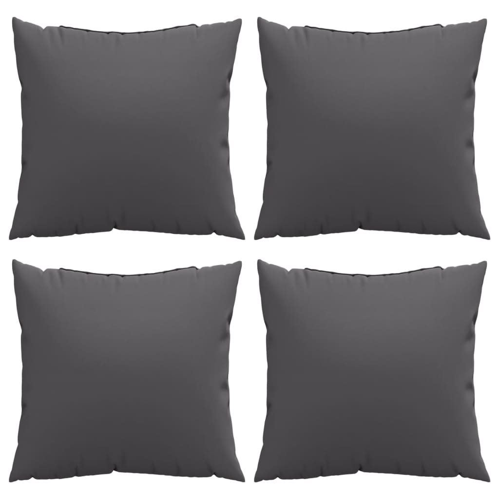 Sofa Cushions 4 pcs Anthracite 50x50 cm Fabric