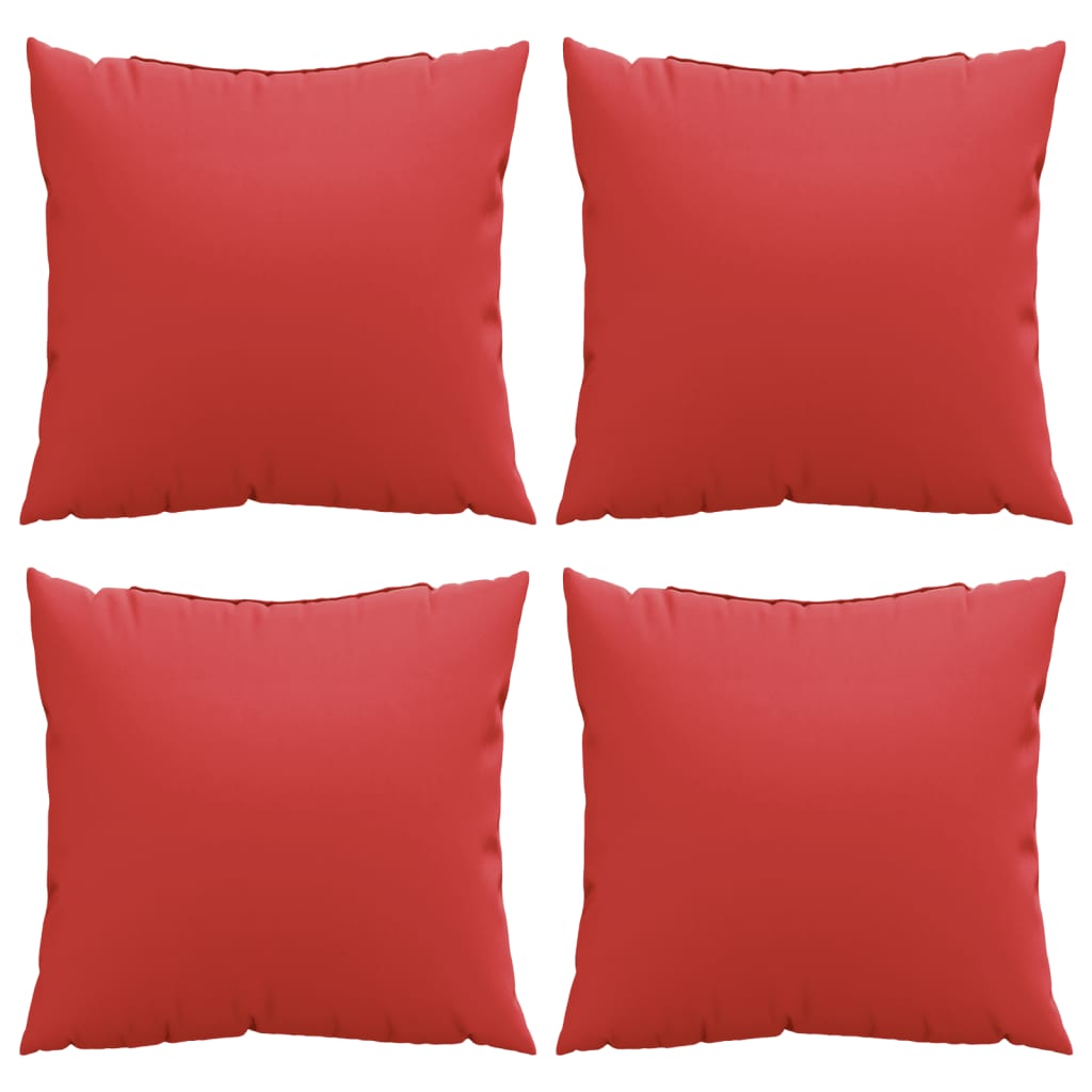 Sofa Cushions 4 pcs Red 50x50 cm Fabric