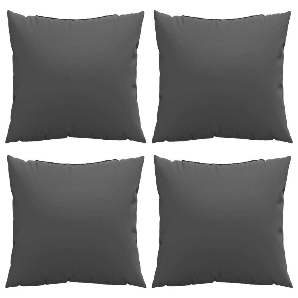 Sofa Cushions 4 pcs Anthracite 60x60 cm Fabric