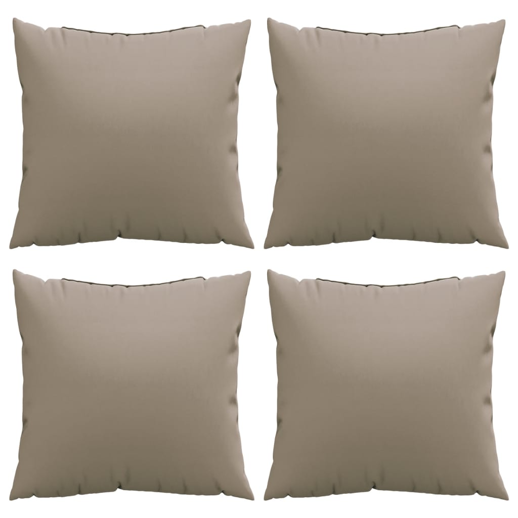 Sofa Cushions 4 pcs Taupe 60x60 cm Fabric