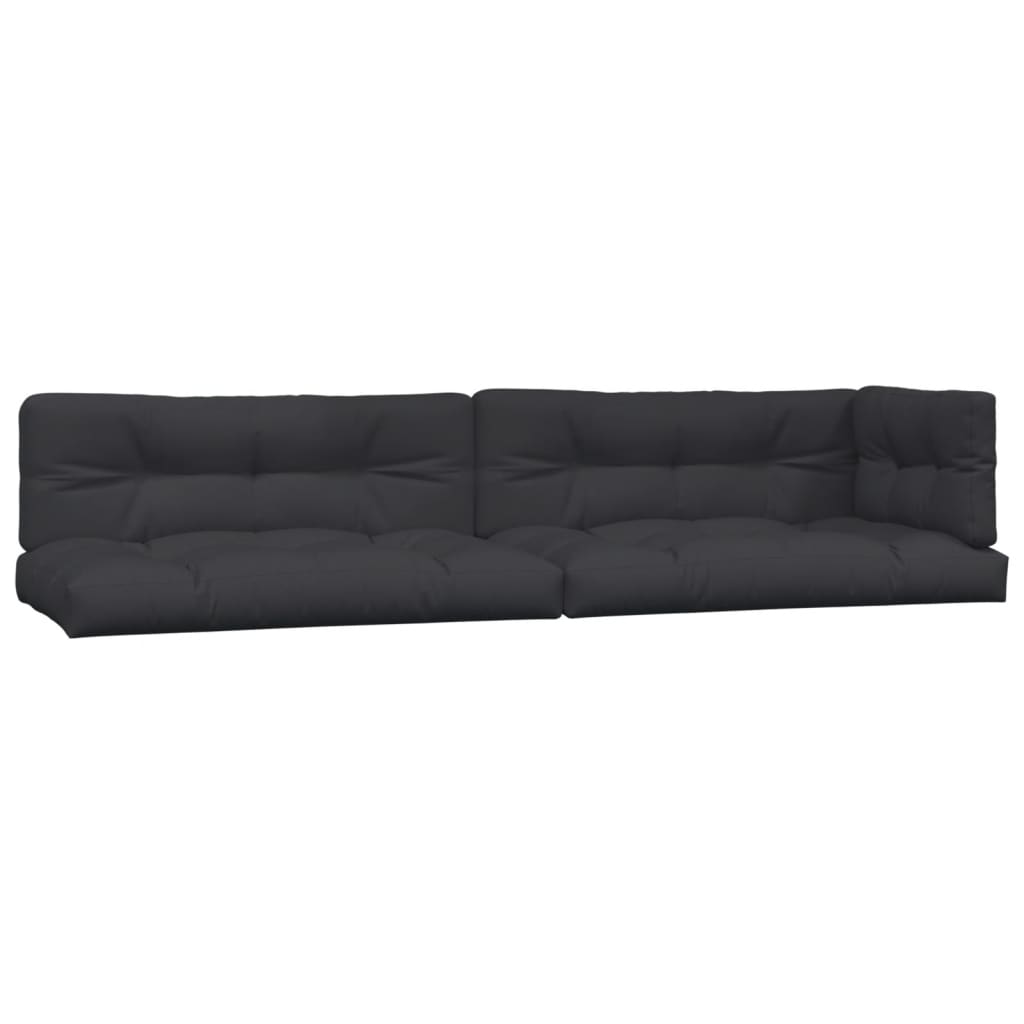 Pallet Cushions 5 pcs Black Fabric