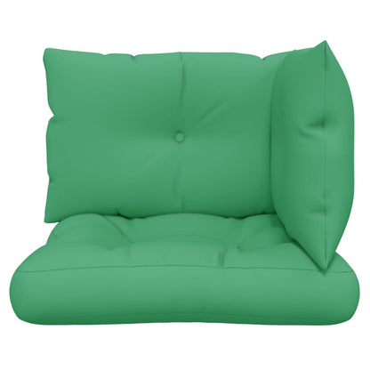 Pallet Cushions 3 pcs Green Fabric