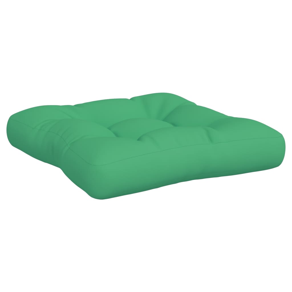 Pallet Cushions 3 pcs Green Fabric