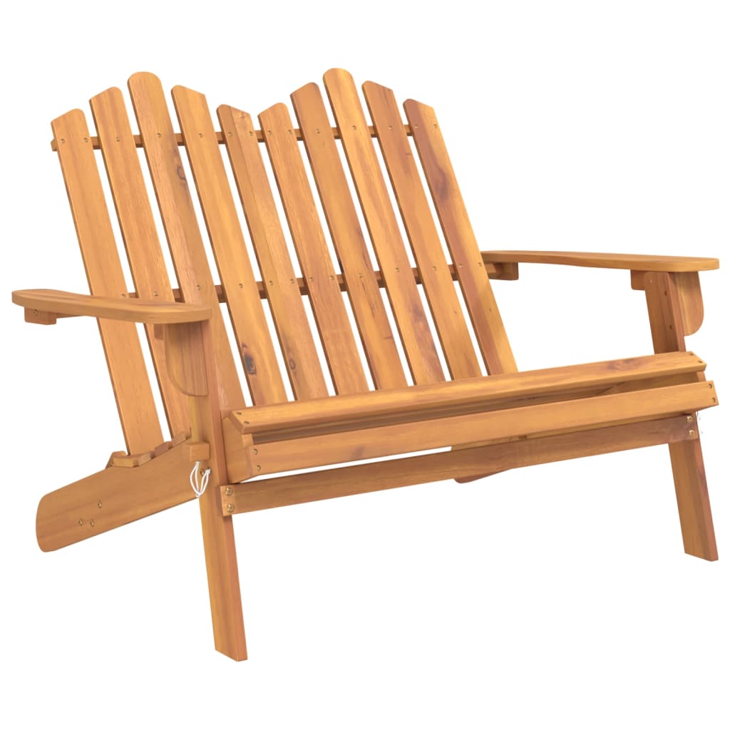 Adirondack Garden Bench 126 cm Solid Wood Acacia