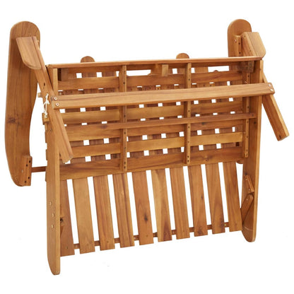 Adirondack Garden Bench 126 cm Solid Wood Acacia