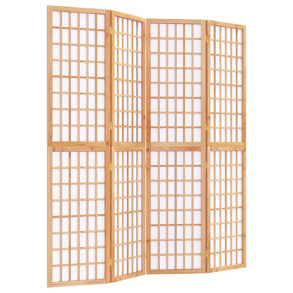 Folding 4-Panel Room Divider Japanese Style 160x170 cm