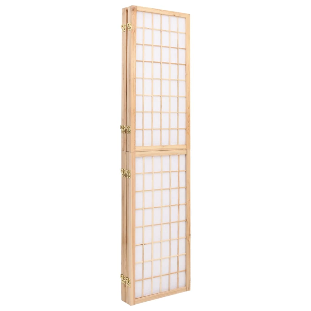 Folding 4-Panel Room Divider Japanese Style 160x170 cm