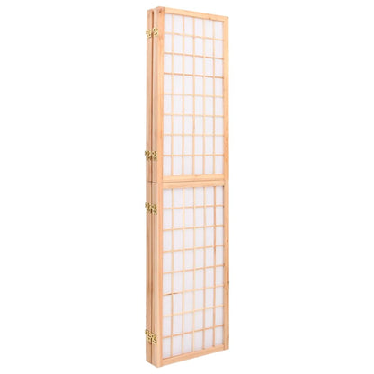 Folding 4-Panel Room Divider Japanese Style 160x170 cm