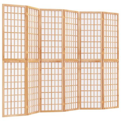 Folding 6-Panel Room Divider Japanese Style 240x170 cm