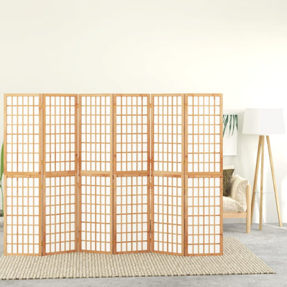 Folding 6-Panel Room Divider Japanese Style 240x170 cm