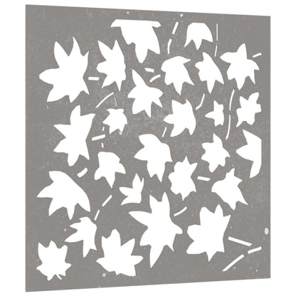 Garden Wall Decoration 55x55 cm Corten Steel Maple Leaf Design