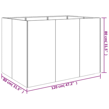 Garden Raised Bed 120x80x80 cm Corten Steel