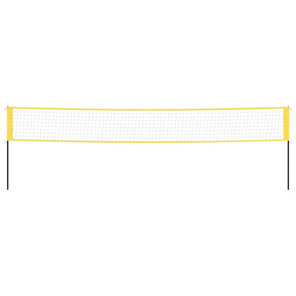 Badminton Net Yellow and Black 600x155 cm PE Fabric