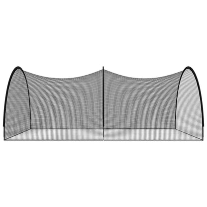 Baseball Batting Cage Net Black 500x400x250 cm Polyester