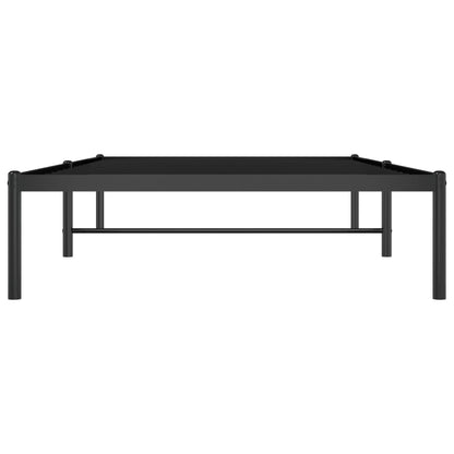 Metal Bed Frame without Mattress Black 100x190 cm