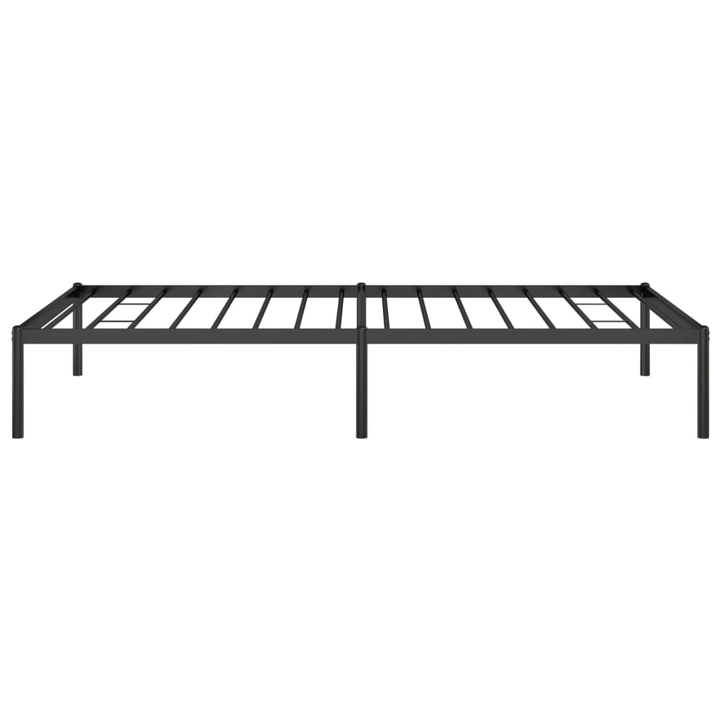 Metal Bed Frame without Mattress Black 100x190 cm