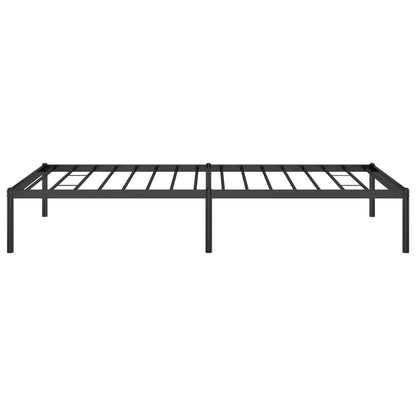 Metal Bed Frame without Mattress Black 100x190 cm