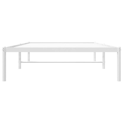 Metal Bed Frame White 100x200 cm