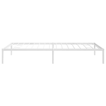 Metal Bed Frame White 100x200 cm