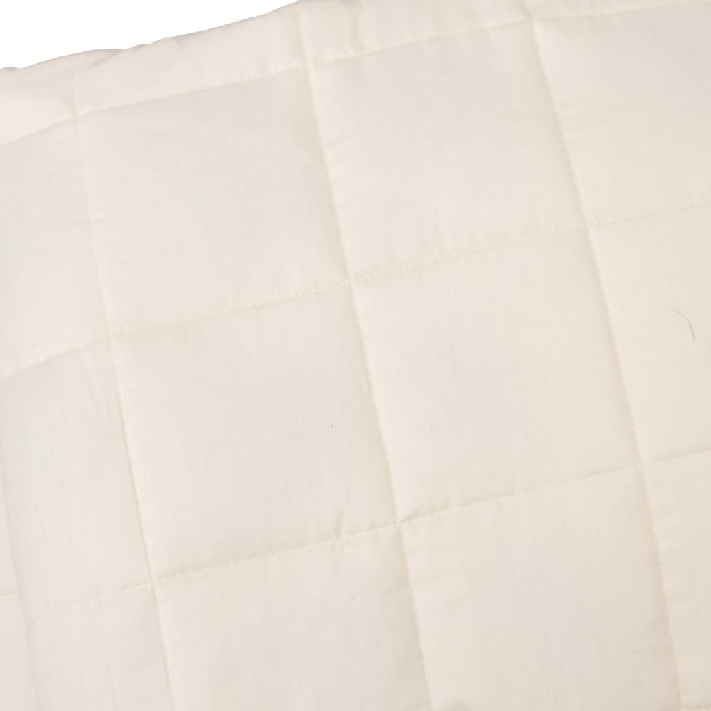 Weighted Blanket Light Cream 122x183 cm 9 kg Fabric