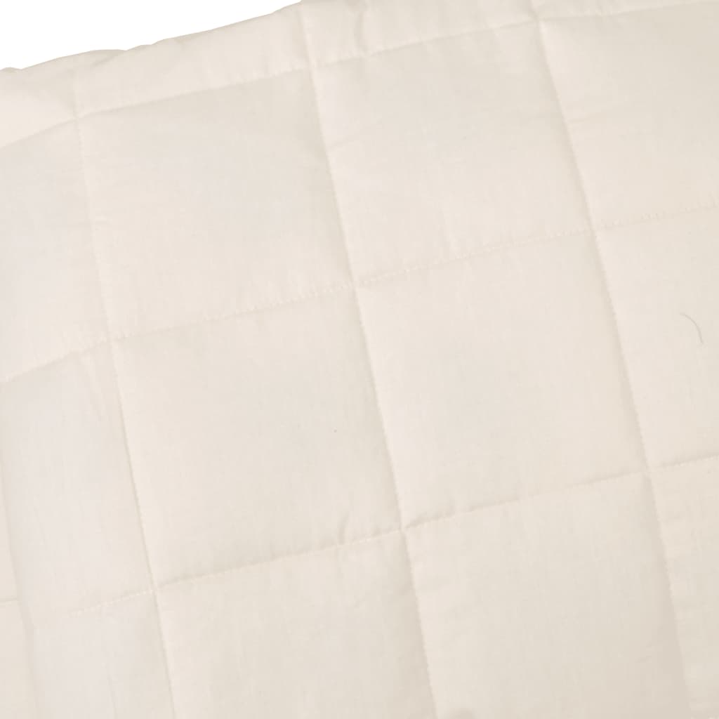 Weighted Blanket Light Cream 220x240 cm King 15 kg Fabric