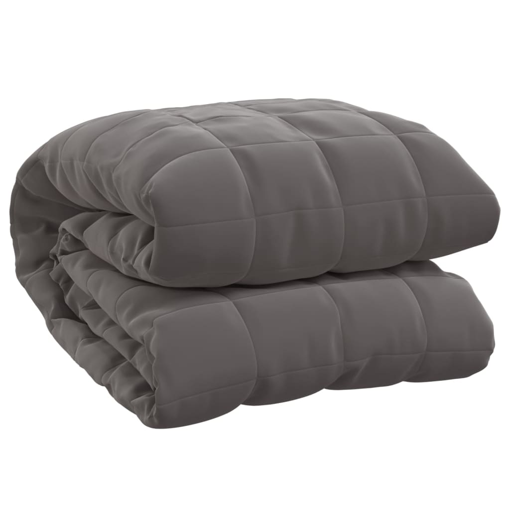 Weighted Blanket Grey 140x200 cm Single 10 kg Fabric