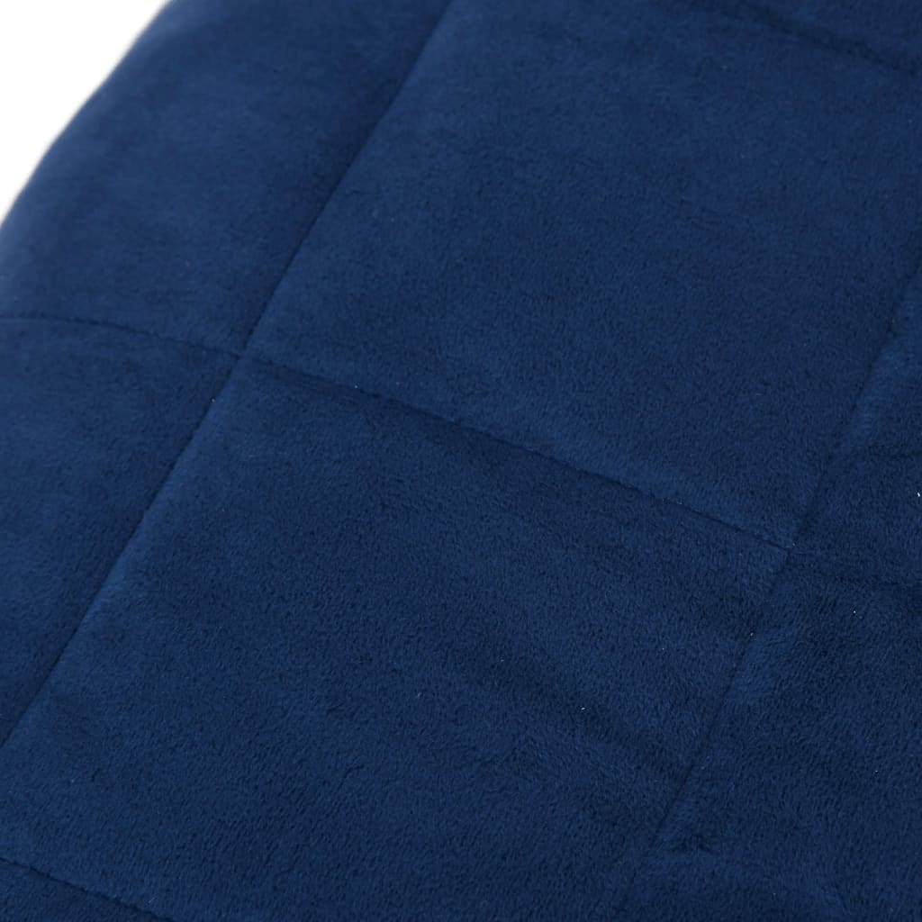 Weighted Blanket Blue 140x200 cm Single 6 kg Fabric