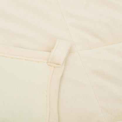 Weighted Blanket Light Cream 122x183 cm 5 kg Fabric