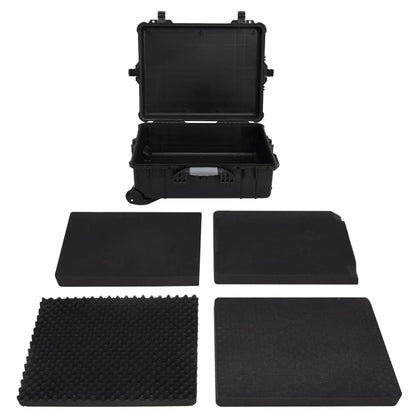 Wheeled Flight Case Black 63x50x23 cm PP