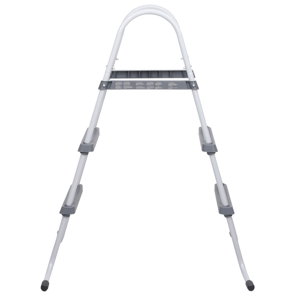 Pool Ladder Grey 84 cm Steel